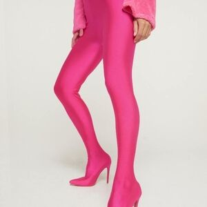 Shein Vibrant Pink Legging Boots